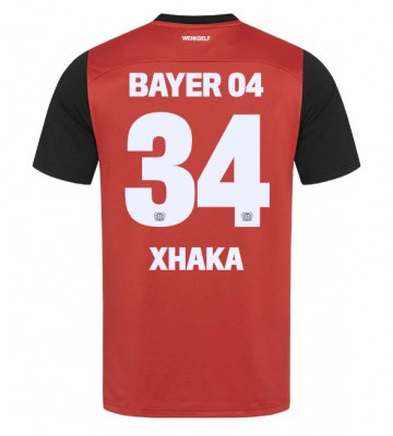 Bayer Leverkusen Granit Xhaka #34 Replika Hjemmebanetrøje 2024-25 Kortærmet